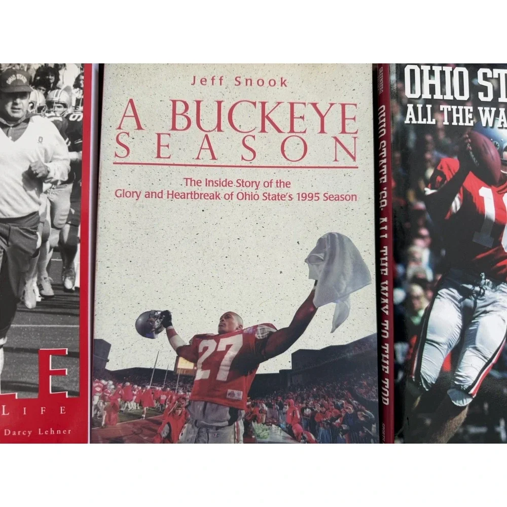 Lot 6 Ohio State‎ Buckeyes Football Books OSU History 1968 2002